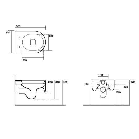 Чаша унитаза подвесная Kerasan Flo 311530 цвет белый без сиденья