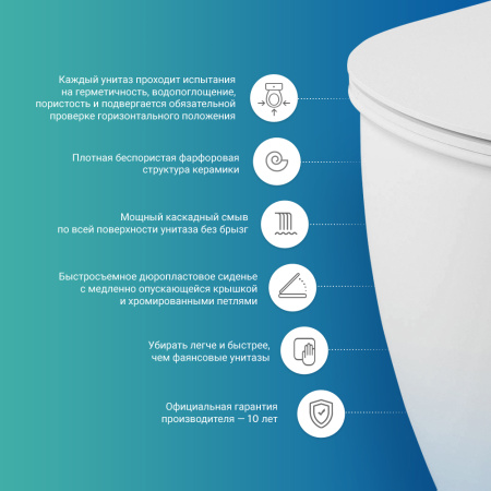 Унитаз подвесной Lavinia Boho Elegant 3308001R белый глянцевый с сиденьем микролифт безободковый каскадный смыв