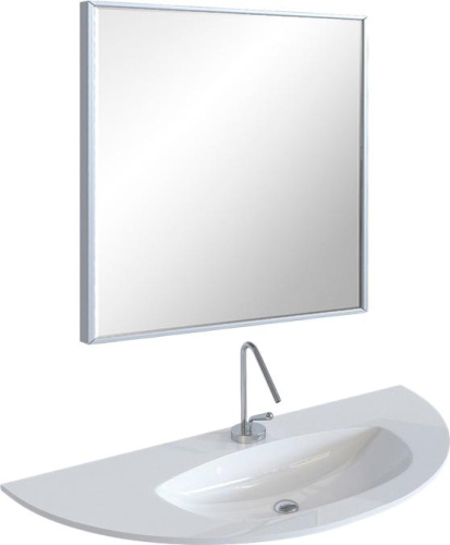 Зеркало в ванную De Aqua Сильвер 00261664 80х75 цвет серебро - фото 2