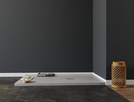 Душевой поддон из искусственного камня Aquanet Pleasure 00258876 120х80 серый без каркаса