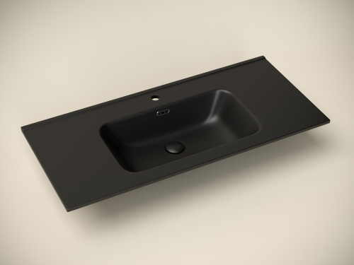 Раковина Ceramica Nova ELEMENT 101 см CN7003MB накладная цвет черный матовый - фото 3