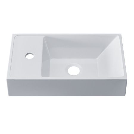Раковина из искусственного камня Uperwood Classic New 2911020334 40х20 полувстраиваемая цвет белый