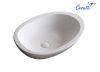 Раковина из сантехнического фарфора Cerutti SPA CR1005 70х50 накладная цвет белый без отверстий под смеситель