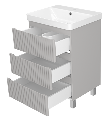 Тумба под раковину Brevita Victory VIC-07060-50-03Я 56х45х73 напольная - фото 4