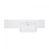 Раковина из литьевого мрамора Aquaton Hotel 1A709931PI01P 129х41 подвесная цвет белый
