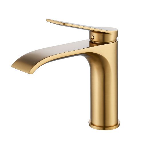 Смеситель Shevanik S4101G на раковину золото - фото 2