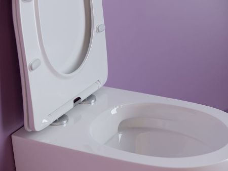 Унитаз подвесной Ceramica Nova UNO CN11001 белый с сиденьем микролифт безободковый душевой смыв