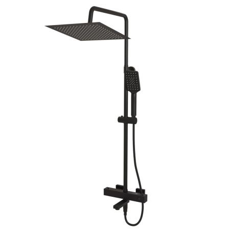 Душевая стойка WasserKRAFT A29901 настенная цвет черный с термостатом