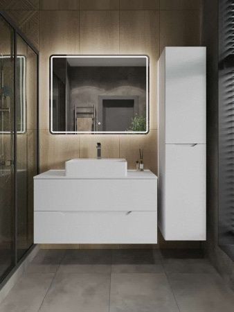 Тумба с раковиной Orange Line Li-100TuwMDF+B04-500W 100х50