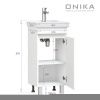 Тумба под раковину Onika Милтон 104009 40х30 напольная цвет белый