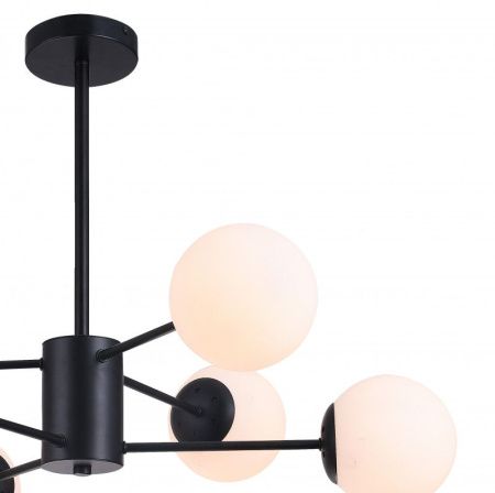 Люстра на штанге Natali Kovaltseva Alto (Алто) ALTO 75141/6C BLACK