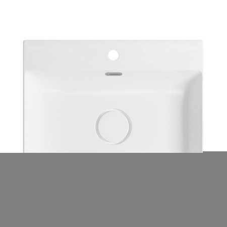 Раковина из сантехнического фарфора Wellsee DeSire 151501000 60х50 накладная цвет белый 1 отверстие под смеситель