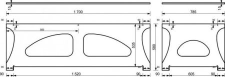 Экран фронтальный Aquanet Bright Stone AQ-00332881