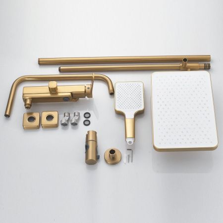 Душевая стойка Shevanik S9936G настенная цвет золото