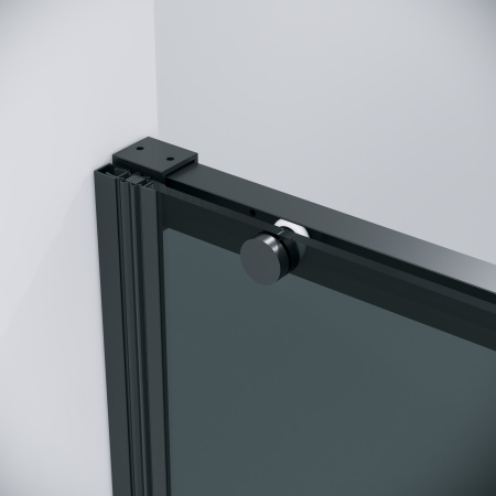 Душевая дверь Grossman Galaxy 100.K33.01.100.21.10 100х195 стекло тонированное профиль черный матовый