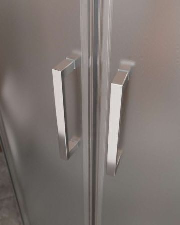 Душевой уголок Cezares MOLVENO MOLVENO-R-22-100+20-P-Cr 120х120 стекло рифленое профиль хром без поддона