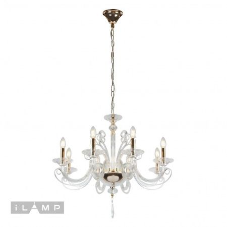 Люстра подвесная iLamp King (Кинг) P9372-8 GD
