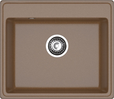 Кухонная мойка Granfest Vertex V-580 терракот 58х50 цвет коричневый поверхность матовая