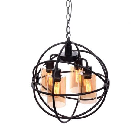 Люстра подвесная Lumina Deco Stradi (Стради) LDP 11509-4 BK
