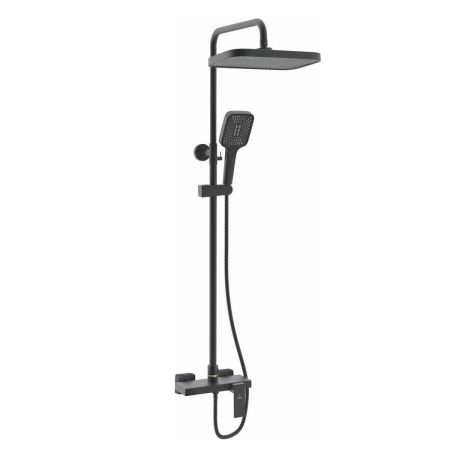 Душевая стойка Rose R1836H-6 настенная цвет черный