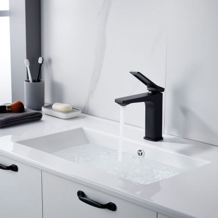 Смеситель Shevanik S4601H на раковину черный