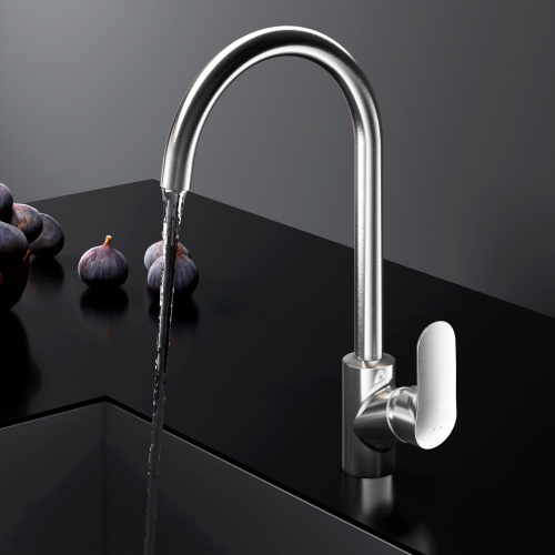 Смеситель для кухни Am.Pm Like F8007711 на раковину/на столешницу сатин без термостата - фото 3