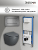 Инсталляция + кнопка смыва + унитаз Grossman Classic 97.4455GMS.04.42M