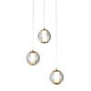 Светильник подвесной Delight Collection OD2437-3 gold/clear