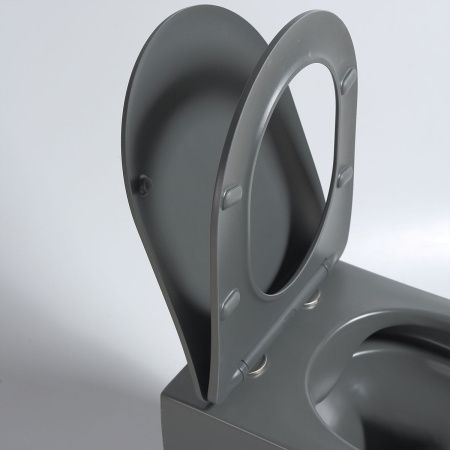 Унитаз подвесной Vincea Evo VT1-34SMA черный с сиденьем микролифт безободковый душевой смыв