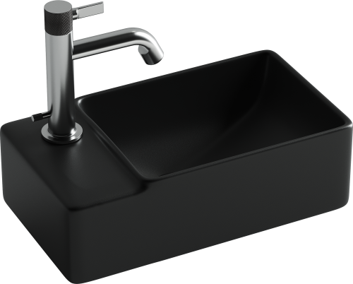 Раковина Ceramica Nova ELEMENT 40 см CN5046MB подвесная цвет черный матовый - фото 2