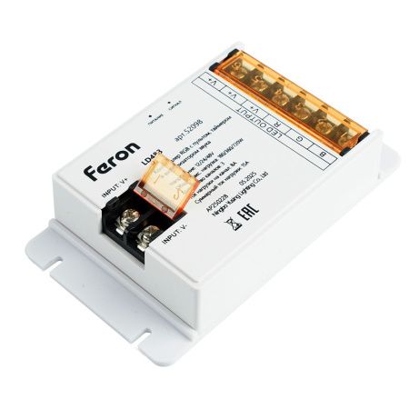 Контроллер RGB с пультом, таймером и визуализатором звука Feron 52098