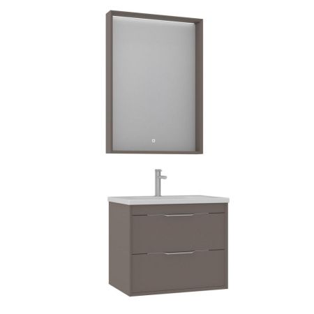 Тумба с раковиной Orka Clay 5004380 70х50 подвесная цвет коричневый