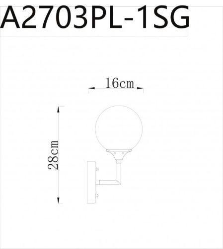 Бра Arte Lamp MARCO (МАРЦО) A2703AP-1SG - фото 3