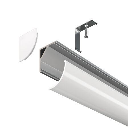 Алюминиевый профиль накладной угловой Maytoni Led Strip ALM008S-2M