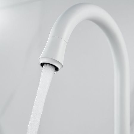 Смеситель для кухни Raffine F103C на мойку белый