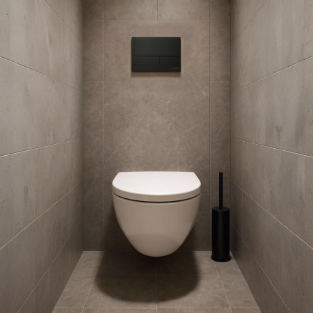 Клавиша смыва механическая Iberica Blanca INOX-S IB.B016.04 цвет черный