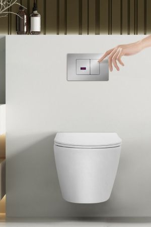 Клавиша смыва сенсорная Abber AC0122S цвет хром