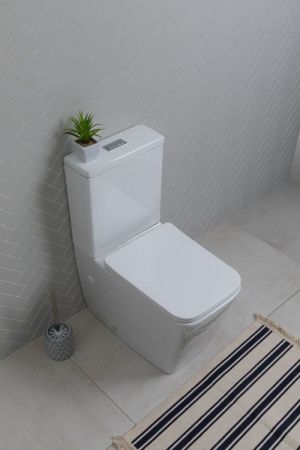 Чаша унитаза напольная Aquanet Tavr Tavr 2.0 C1 цвет белый без бачка с сиденьем микролифт безободковая каскадный смыв