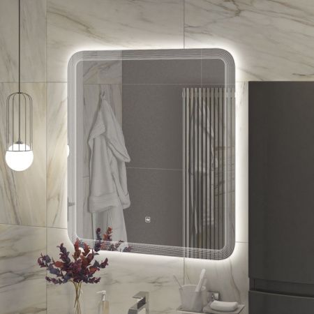 Зеркало с подсветкой Cezares DUET CZR-SPC-DUET-700-800-LED-TCH 70х80 подвесное