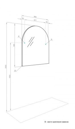 Зеркало Aquaton Санта-Барбара 1A286702CB010 80х90 подвесное