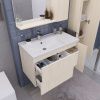 Тумба под раковину Grossman Юнит 2080141 80х40 подвесная цвет бежевый