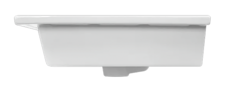Раковина мебельная из сантехнического фарфора Sanita Luxe Quadro 60 QDR60SLWB01 60х50 накладная цвет белый 1 отверстие под смеситель