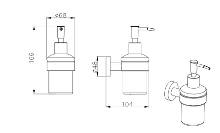 Дозатор Aquatek ВЕГА AQ4005MB