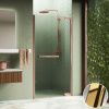 Душевая дверь Novellini N180 N1801B90-1O 90х200 стекло прозрачное профиль золото