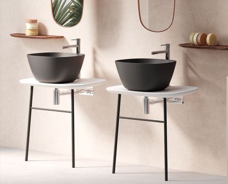 Консоль под раковину Vitra Plural 62561 70х50 напольная цвет белый
