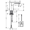 Смеситель Hansgrohe Vernis Blend 71502000 на раковину хром