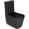 Чаша унитаза напольная Kerasan Tribeca 511731 цвет черный матовый без бачка без сиденья душевой смыв