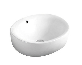 Раковина керамическая Art&Max AM5306-W 42х49 накладная цвет белый