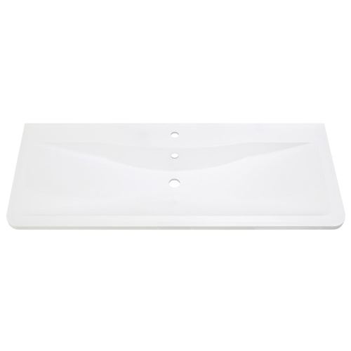 Раковина из искусственного камня BelBagno BB1200/455-LV-MR-ALR 120х46 накладная цвет белый - фото 3