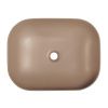Раковина из сантехнического фаянса BelBagno BB1302-H316 50х40 накладная цвет бежевый без отверстий под смеситель